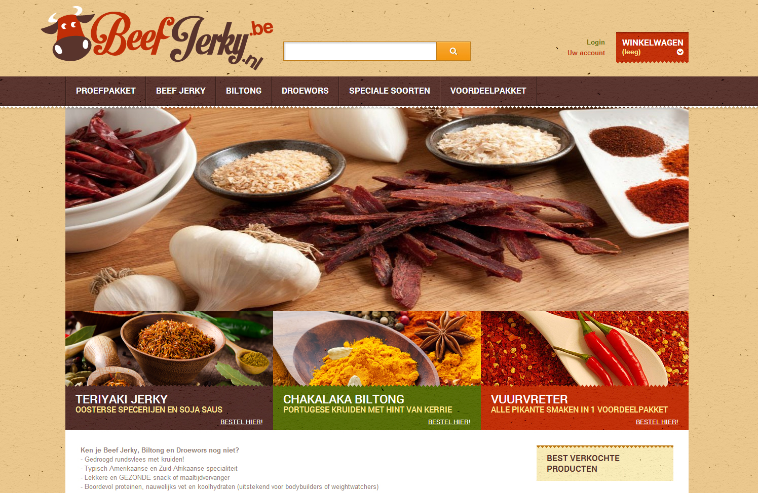 Beef Jerky webshop